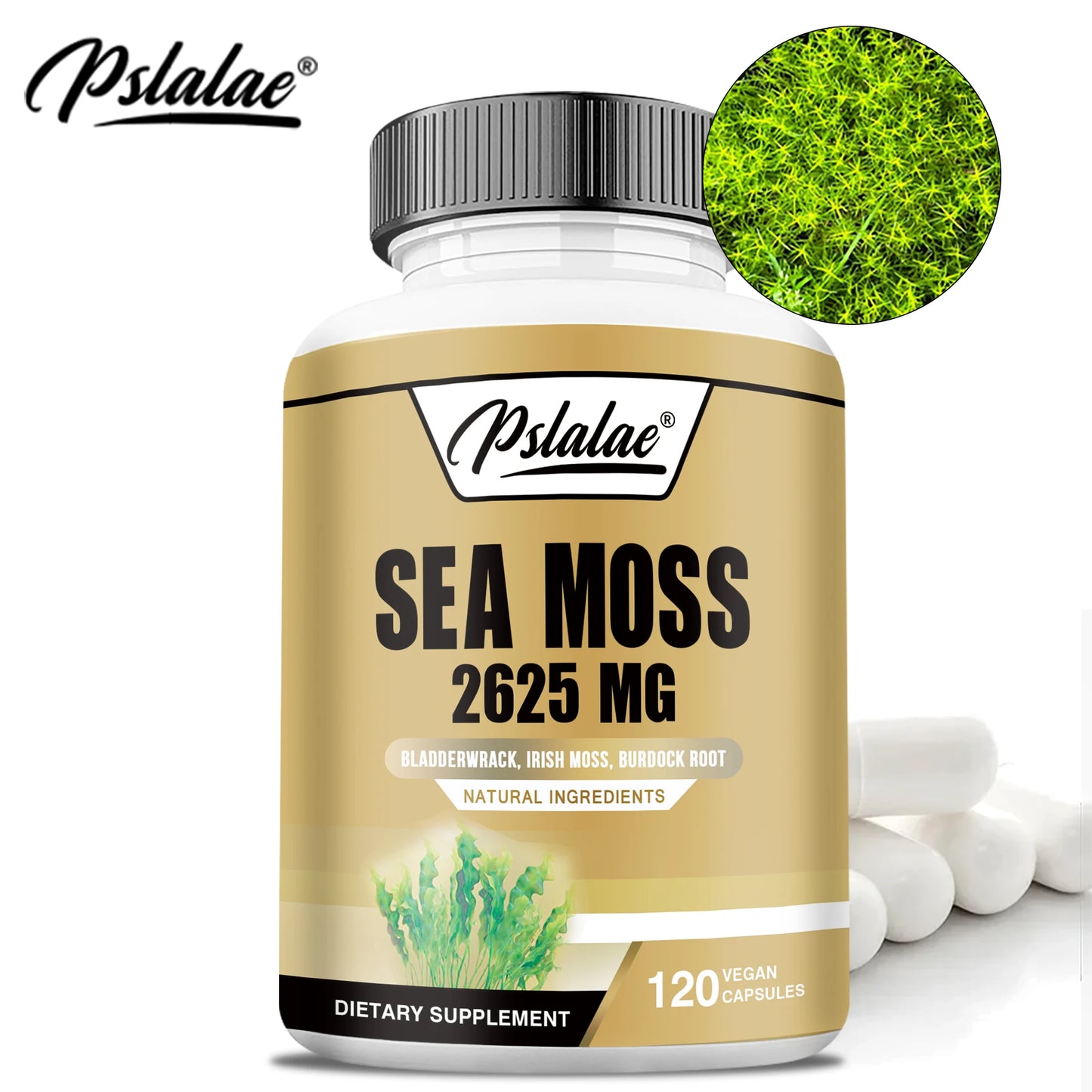 Sea Moss - Supports Joint and Heart Health, Improves Digestion, Boosts Immunity - 120 Capsules