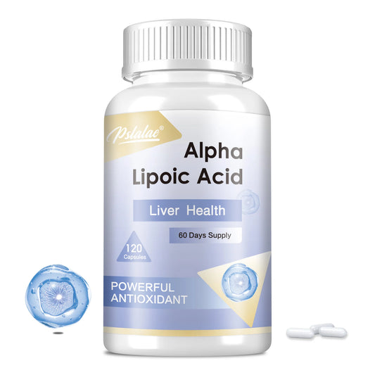 Alpha Lipoic Acid - Antioxidant, Beneficial for Brain and Heart Health, Improve Nerve Function - 120 Capsules