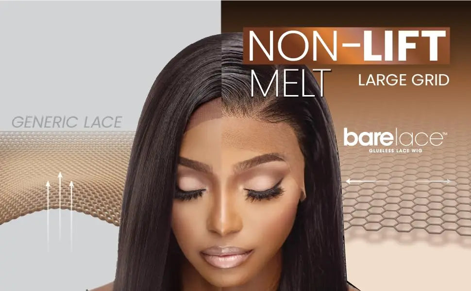 Sensationnel BareLace Glueless Lace Front Wig 13X6 Unit 9 - Straight, Comfortable Wear, Flawless Fit