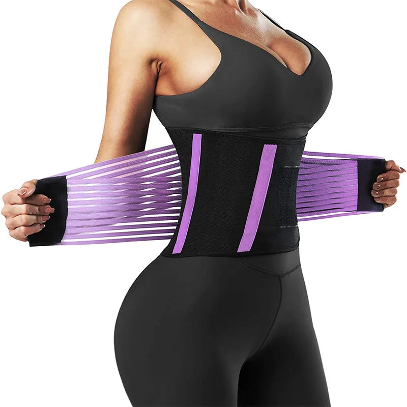 Waist Trainer Belt Elastic Slimming Body Shaper Fitness Belt Sport Girdle Workout Shapewear for Women Personal Health Care TK