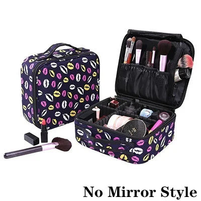 High Quality Makeup Case Brand Travel Cosmetic Bag For Women's Portable Female Make Up Storage Box Nail Tool Suitcases bag