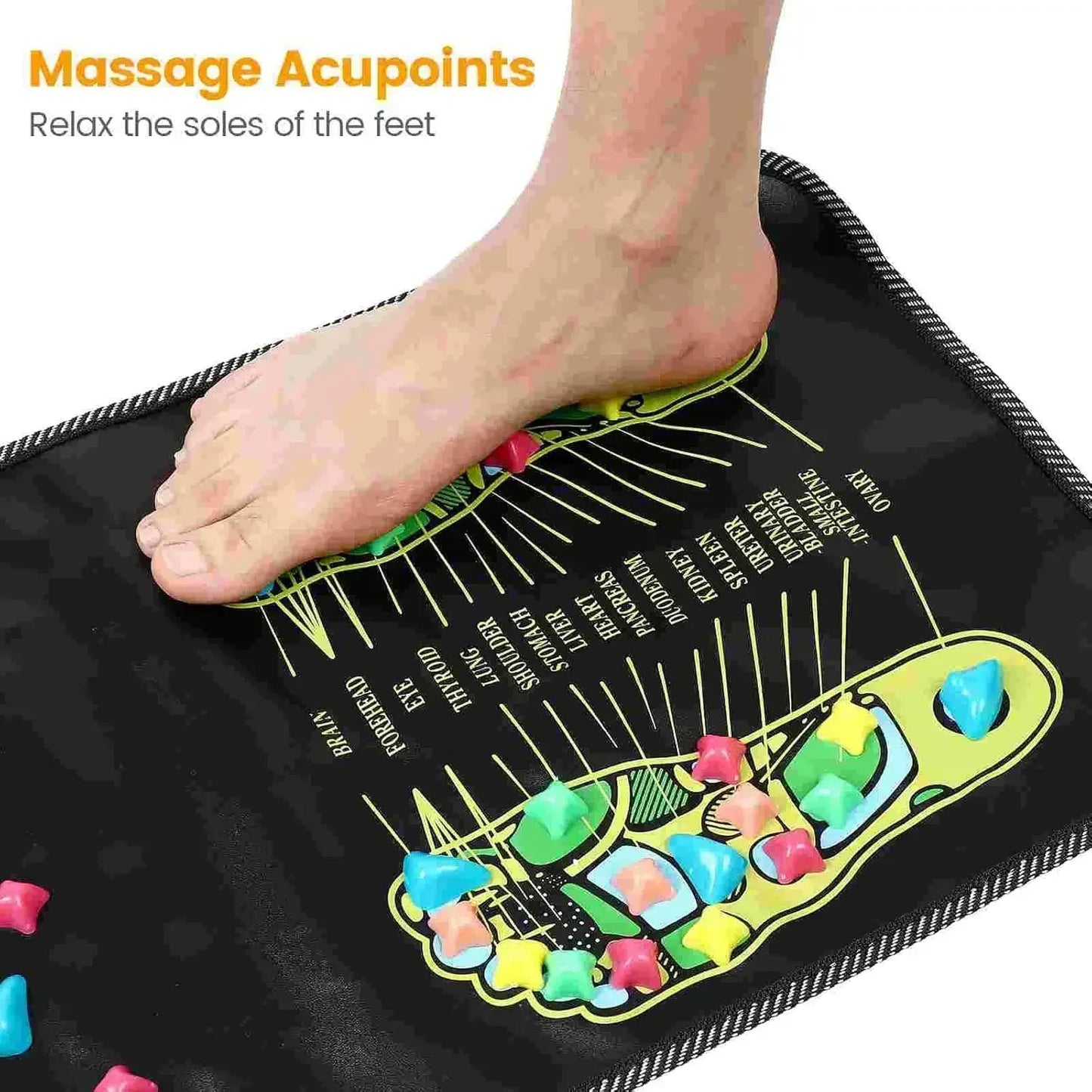 Fingerpressure Board Foot Foot Massage Pad Health Walk Foot Pressure Board Foot Massager Pad Imitation Goose Soft Stone Road