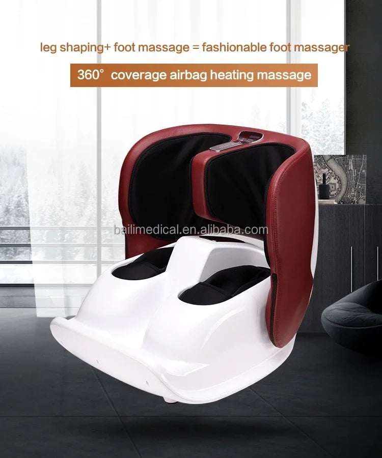 Heath Care Shiatsu Heated Foot Massager And Calf Massager electric foot stimulator foot massage machine