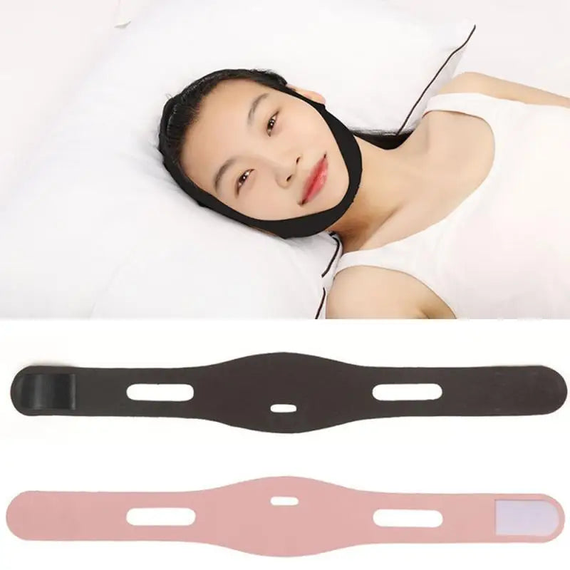 1pc Anti Snore Stop Snoring Chin Strap Belt Anti Apnea Jaw Solution Support Woman Man Health Sleeping Personal Health Care Tools