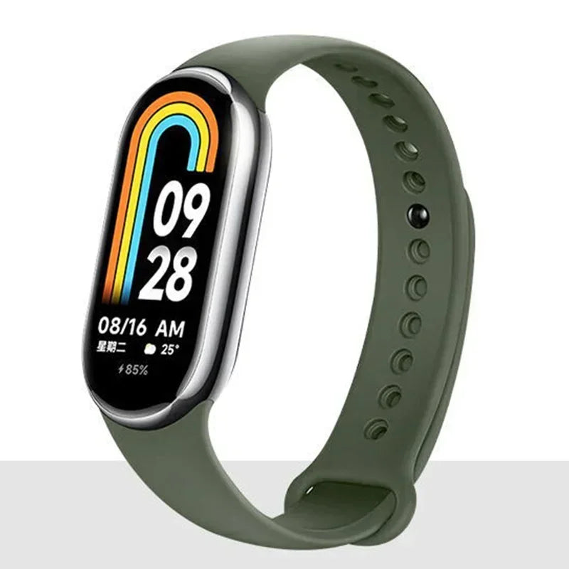 Strap For Mi band 8 xiaomi 8 NFC Bracelet Sport Belt Silicone Replacement Smartwatch Bracelet Watchband Xiaomi Mi Band 8 Strap