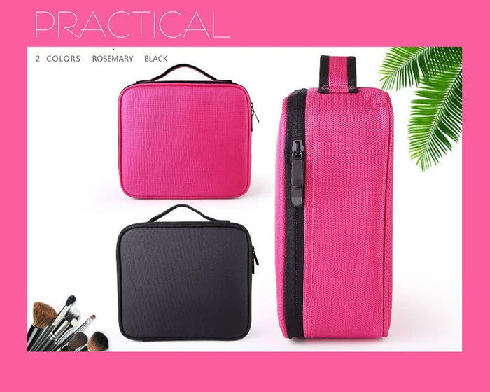 High Quality Makeup Case Brand Travel Cosmetic Bag For Women's Portable Female Make Up Storage Box Nail Tool Suitcases bag