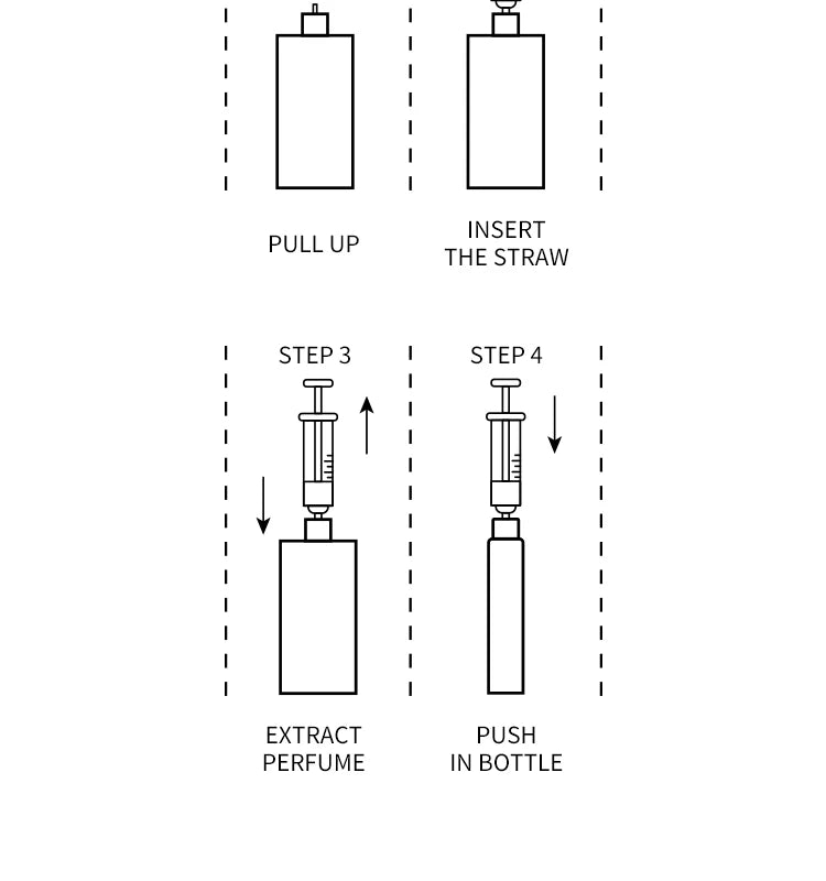 Perfume bottling box contains 10ml glass perfume empty bottle sample bottle dispenser for easy travel