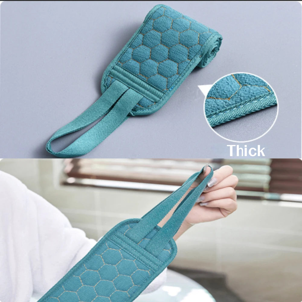 3pcs Body Scrubber Set Bath Glove Shower Brush Exfoliating Scrub Sponge Exfoliator Back Massager Dead Skin Removal Bathing Tools