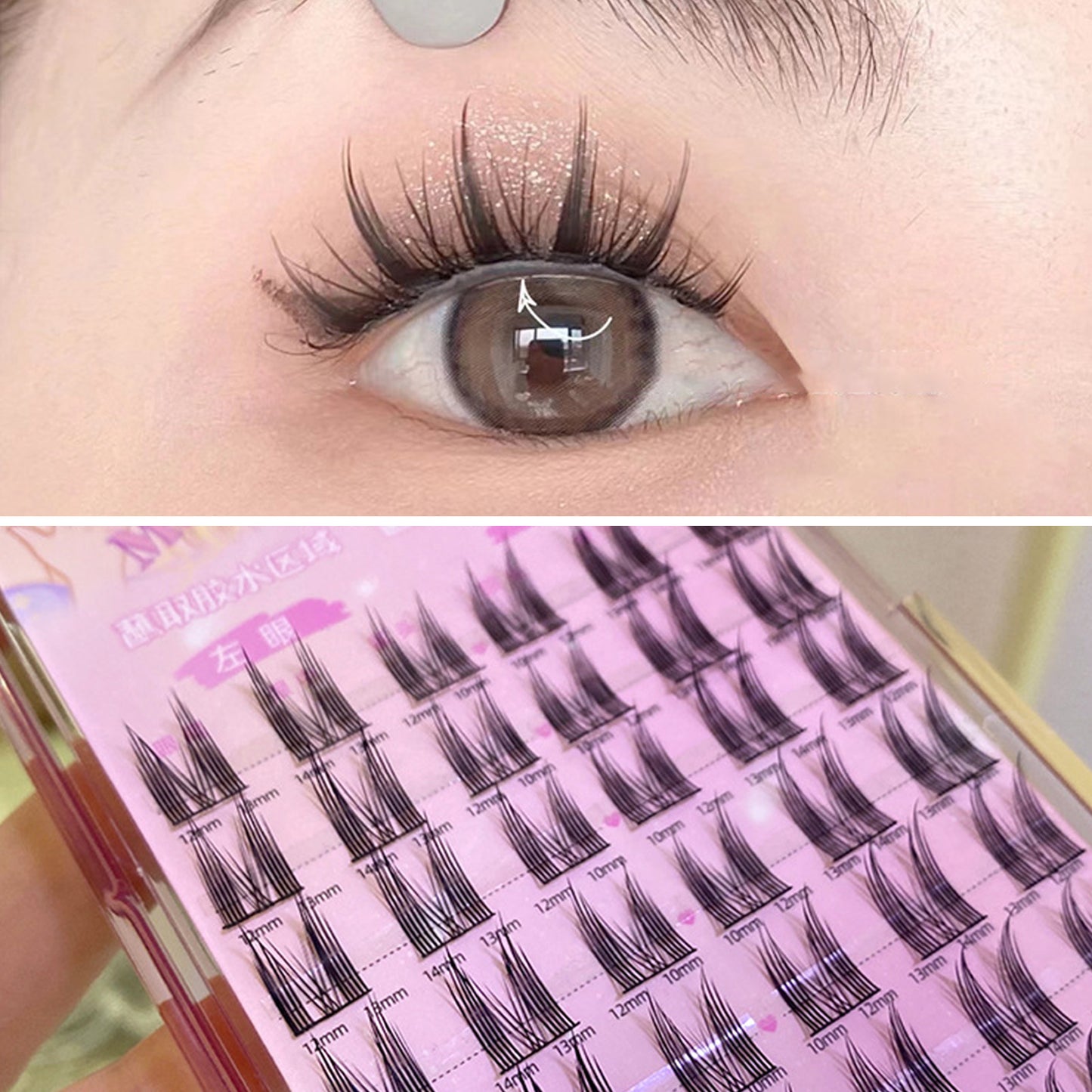 Natural Manga Lashes Cat Eye cosplay makeup Soft Eyelashes Thick False Eyelashes Daily Dating Make up Eyelashes Lashes Wispy