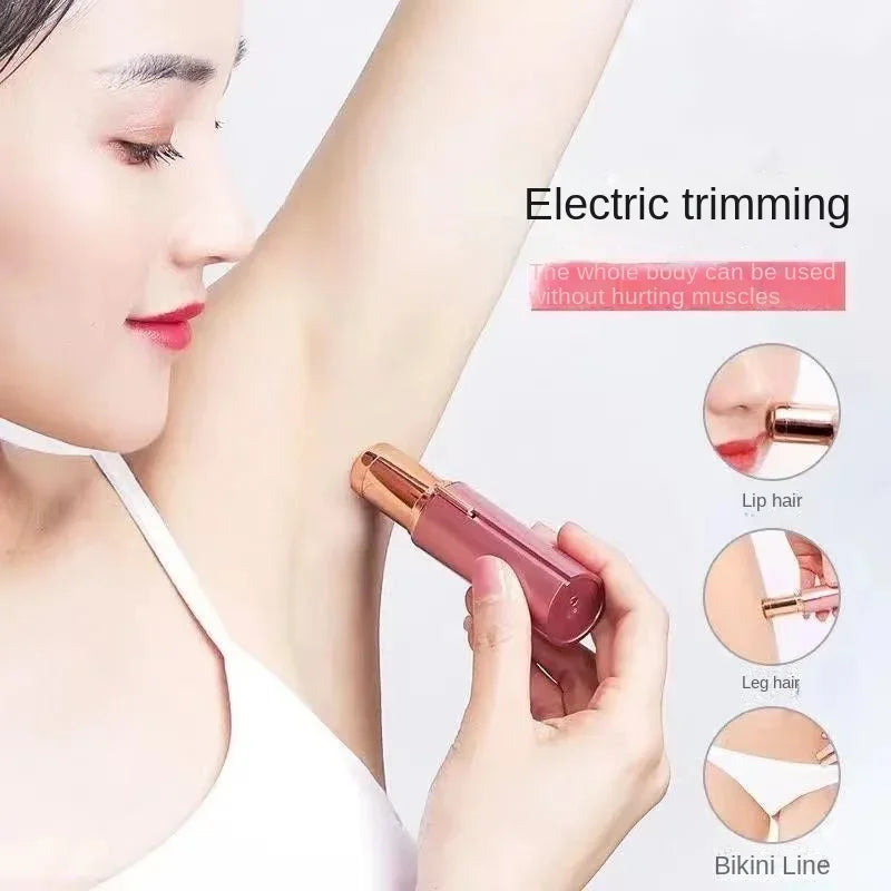 Eletric Epilator For Women Portable Lipstick Shaped Painless And Effective Facial Hair Removal Home Personal Care Appliances