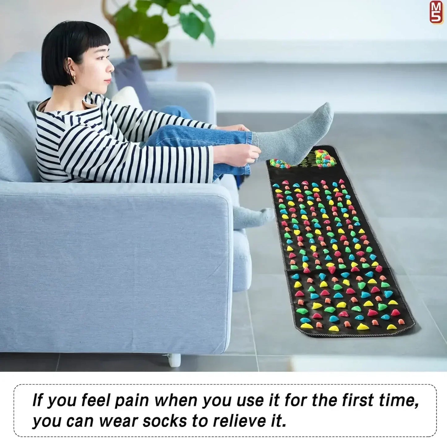 Fingerpressure Board Foot Foot Massage Pad Health Walk Foot Pressure Board Foot Massager Pad Imitation Goose Soft Stone Road