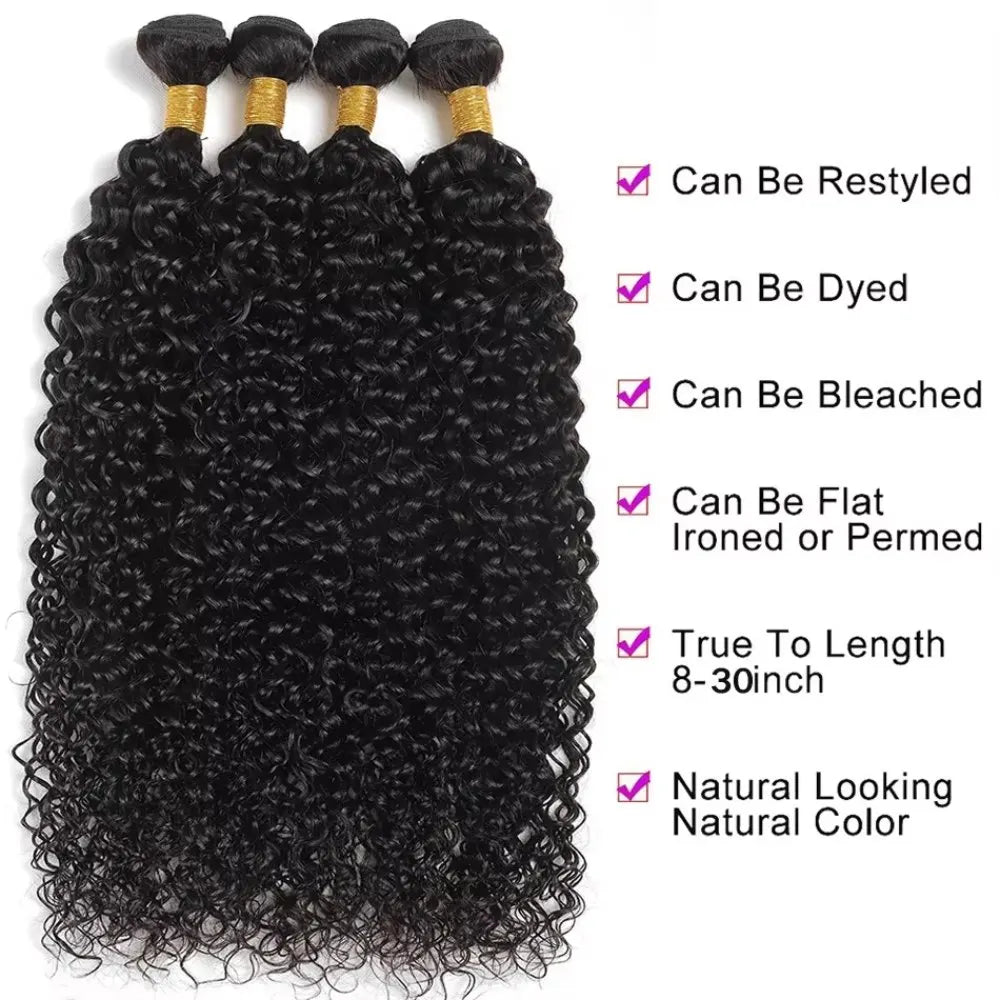 10-40 Inches Deep Wave Bundles Human Hair For Women Weave Bundles 1/3/4 Bundle Deals Human Hair Extensions Brazilian