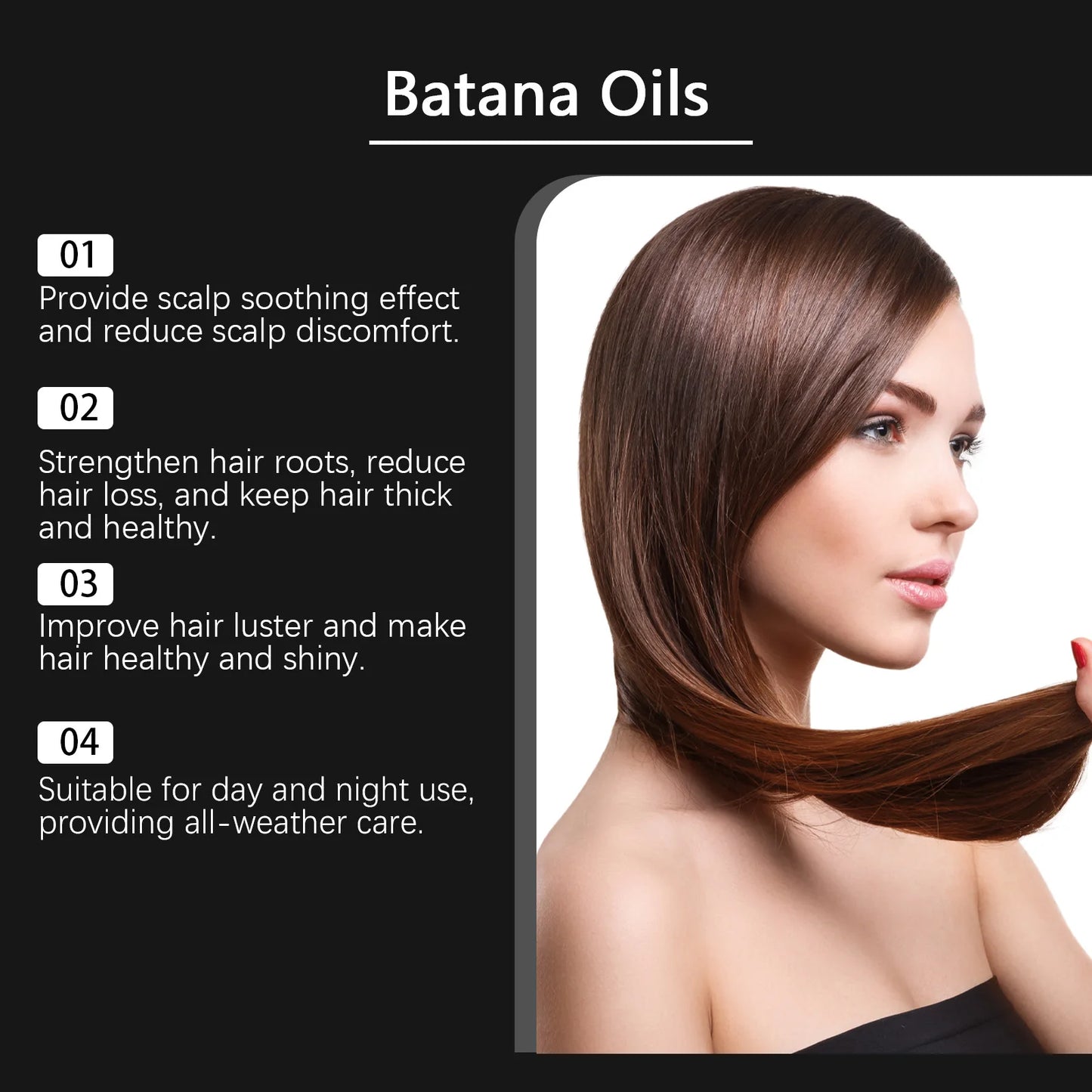 Hoegoa Hair Mask Batana Oil Fast Repair Damaged Frizzy Hair Soft Smooth Shiny Hair Conditioner Straightening Keratin Treatment