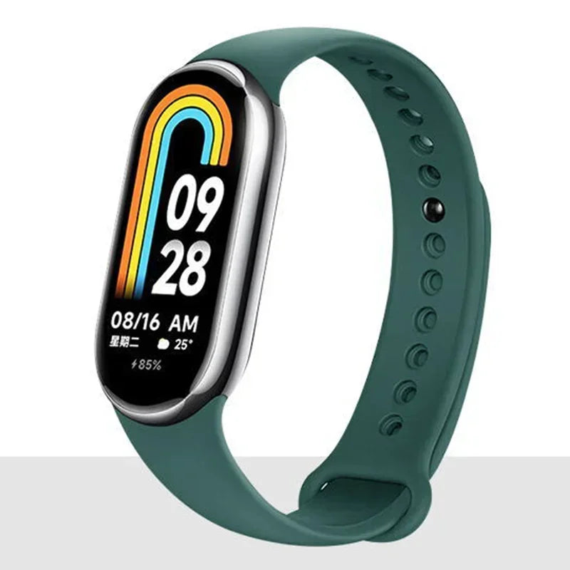 Strap For Mi band 8 xiaomi 8 NFC Bracelet Sport Belt Silicone Replacement Smartwatch Bracelet Watchband Xiaomi Mi Band 8 Strap