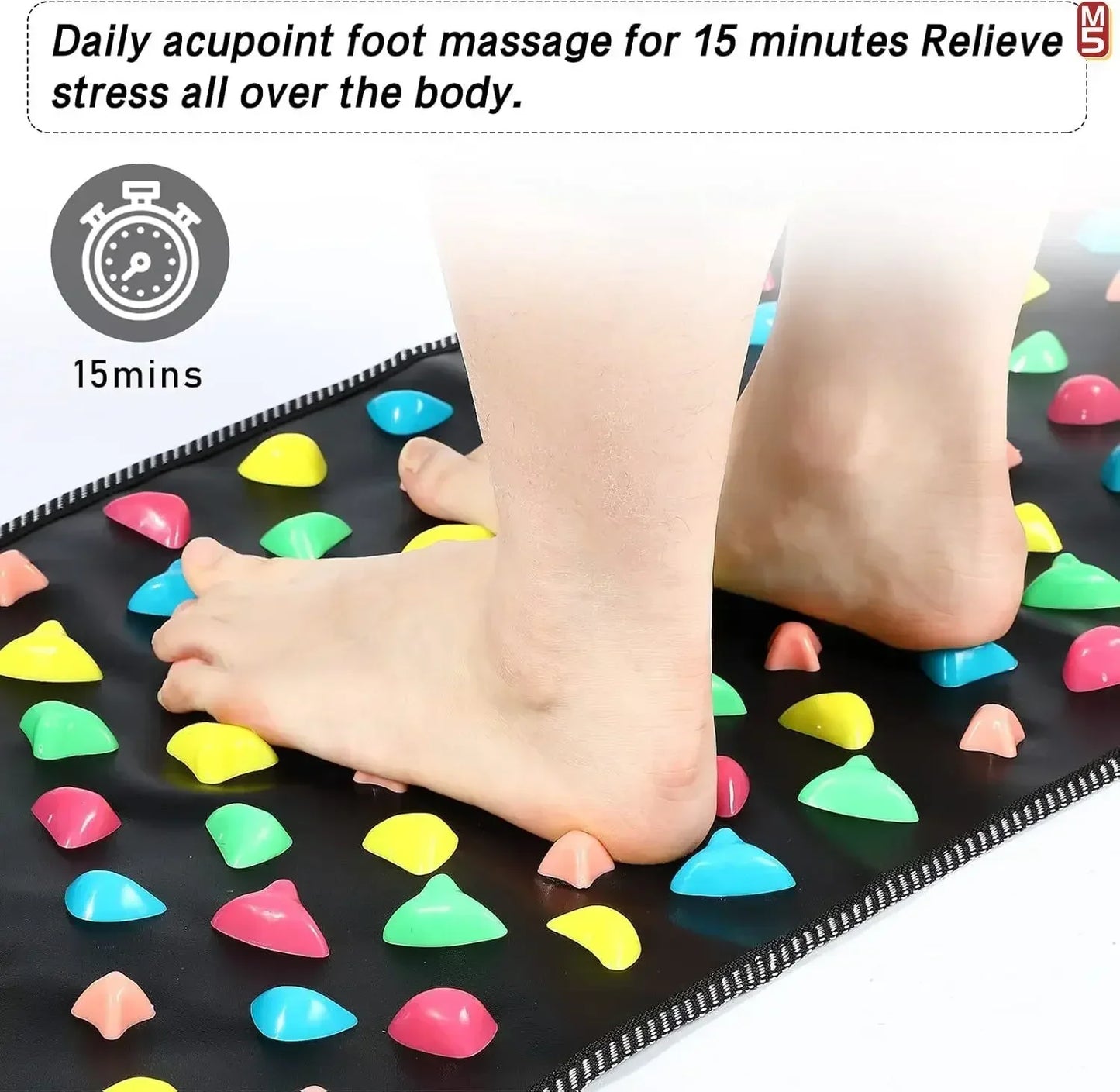 Fingerpressure Board Foot Foot Massage Pad Health Walk Foot Pressure Board Foot Massager Pad Imitation Goose Soft Stone Road