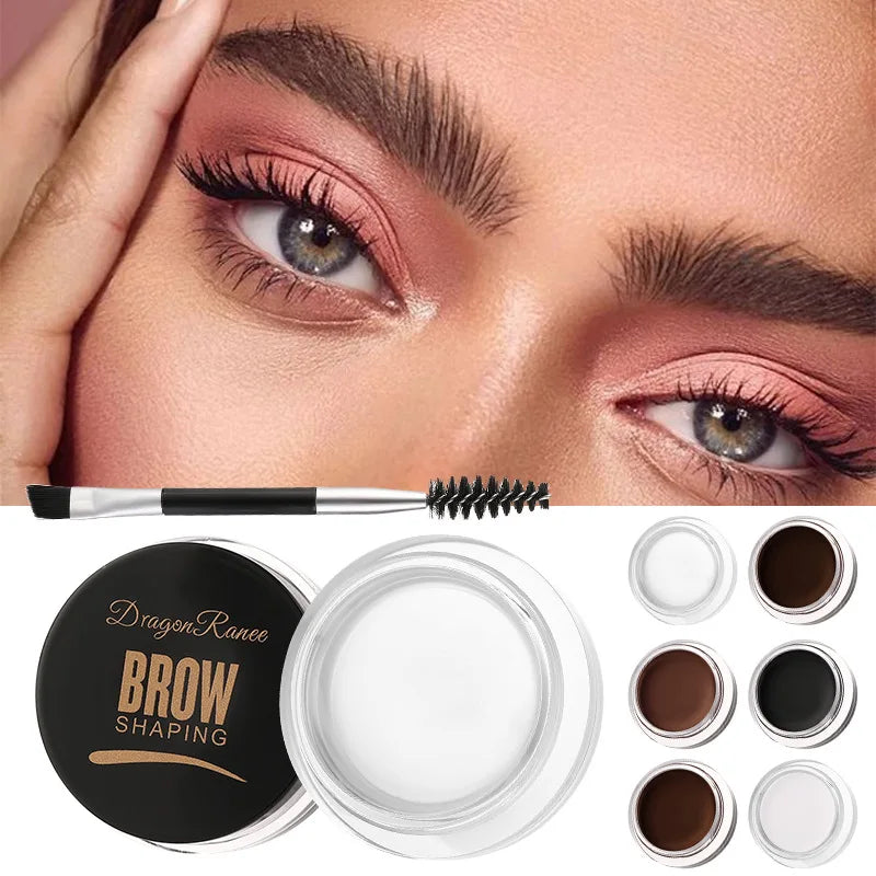 Multi-function Eyebrow Brush With Wild Eyebrows Cream Concealer Square Eye Brow Make Up Brushes For Women Eyebrow Shaping Gel