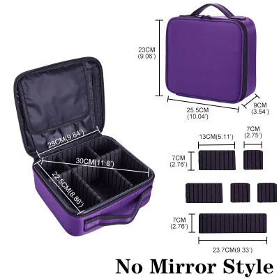 High Quality Makeup Case Brand Travel Cosmetic Bag For Women's Portable Female Make Up Storage Box Nail Tool Suitcases bag