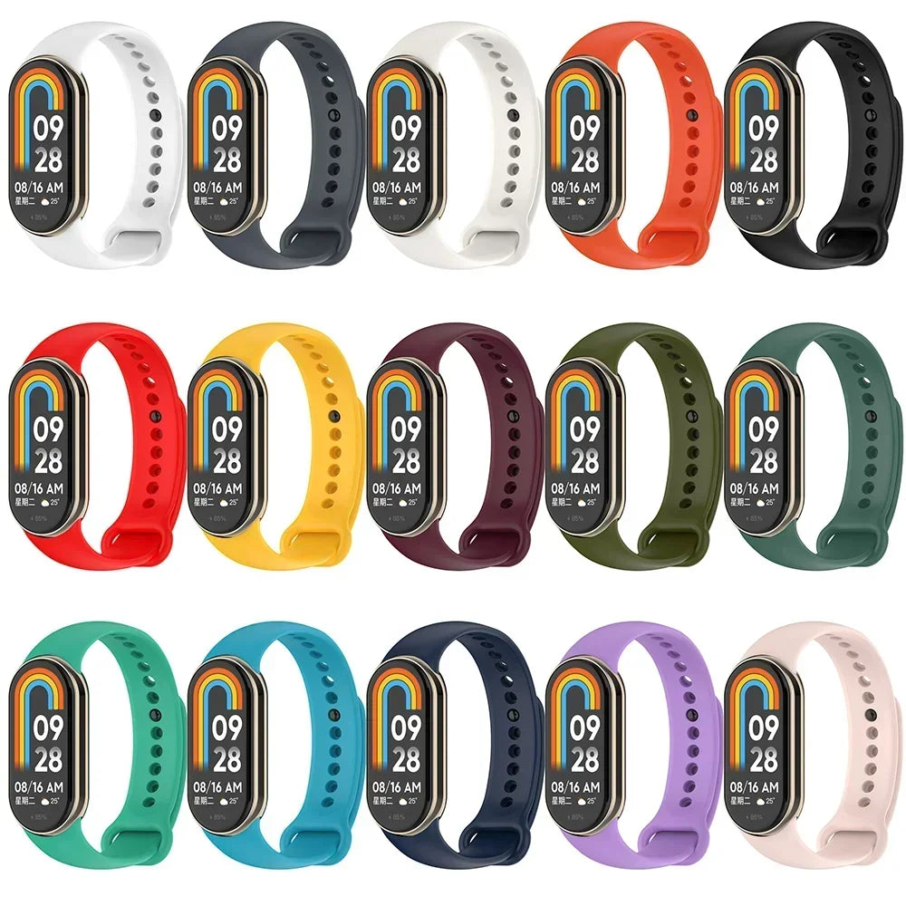 Strap For Mi band 8 xiaomi 8 NFC Bracelet Sport Belt Silicone Replacement Smartwatch Bracelet Watchband Xiaomi Mi Band 8 Strap