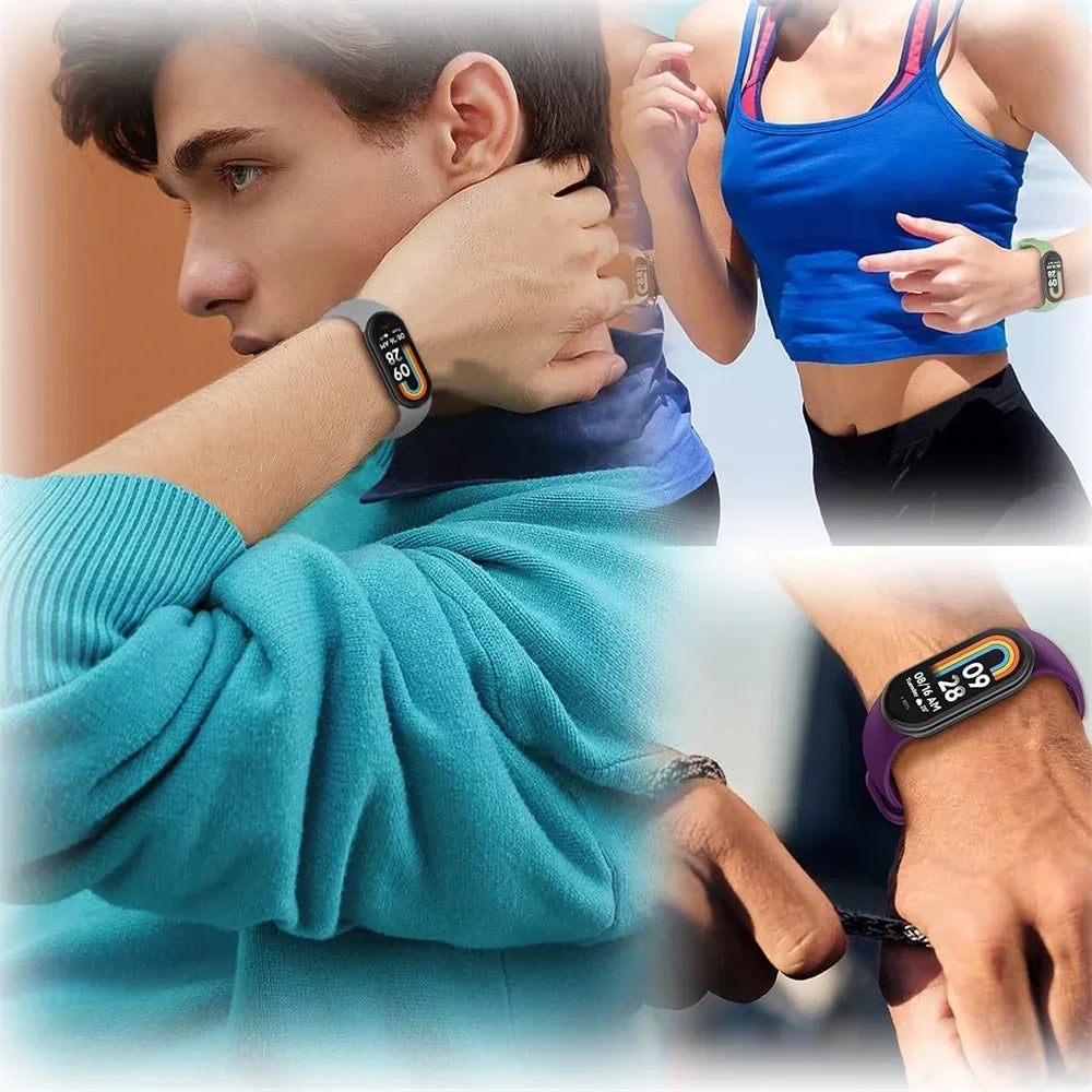 Strap For Mi band 8 xiaomi 8 NFC Bracelet Sport Belt Silicone Replacement Smartwatch Bracelet Watchband Xiaomi Mi Band 8 Strap