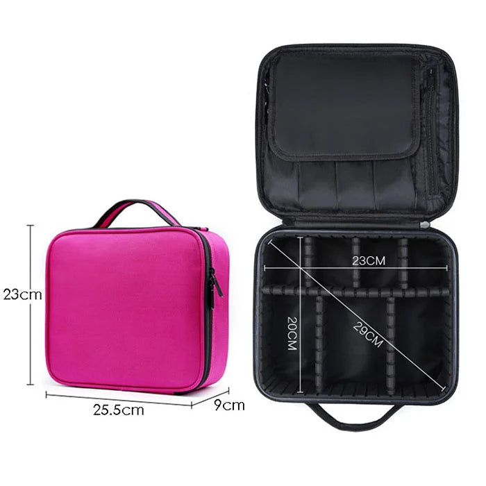 High Quality Makeup Case Brand Travel Cosmetic Bag For Women's Portable Female Make Up Storage Box Nail Tool Suitcases bag